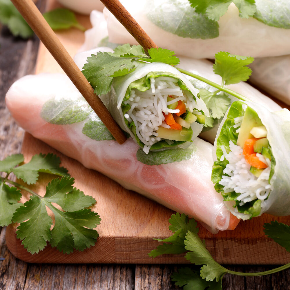 Thai vegetable spring rolls