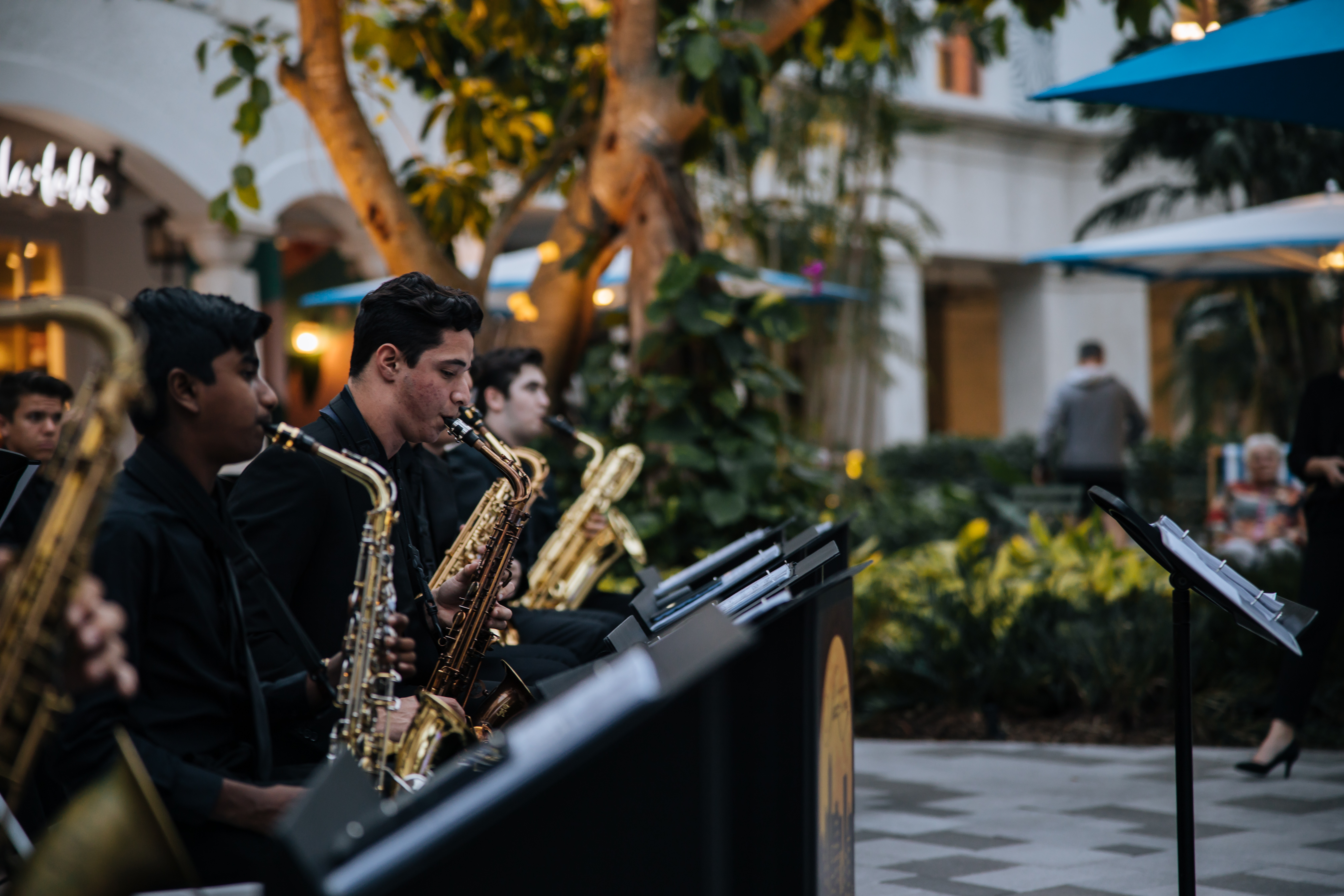 Young jazz musicians 