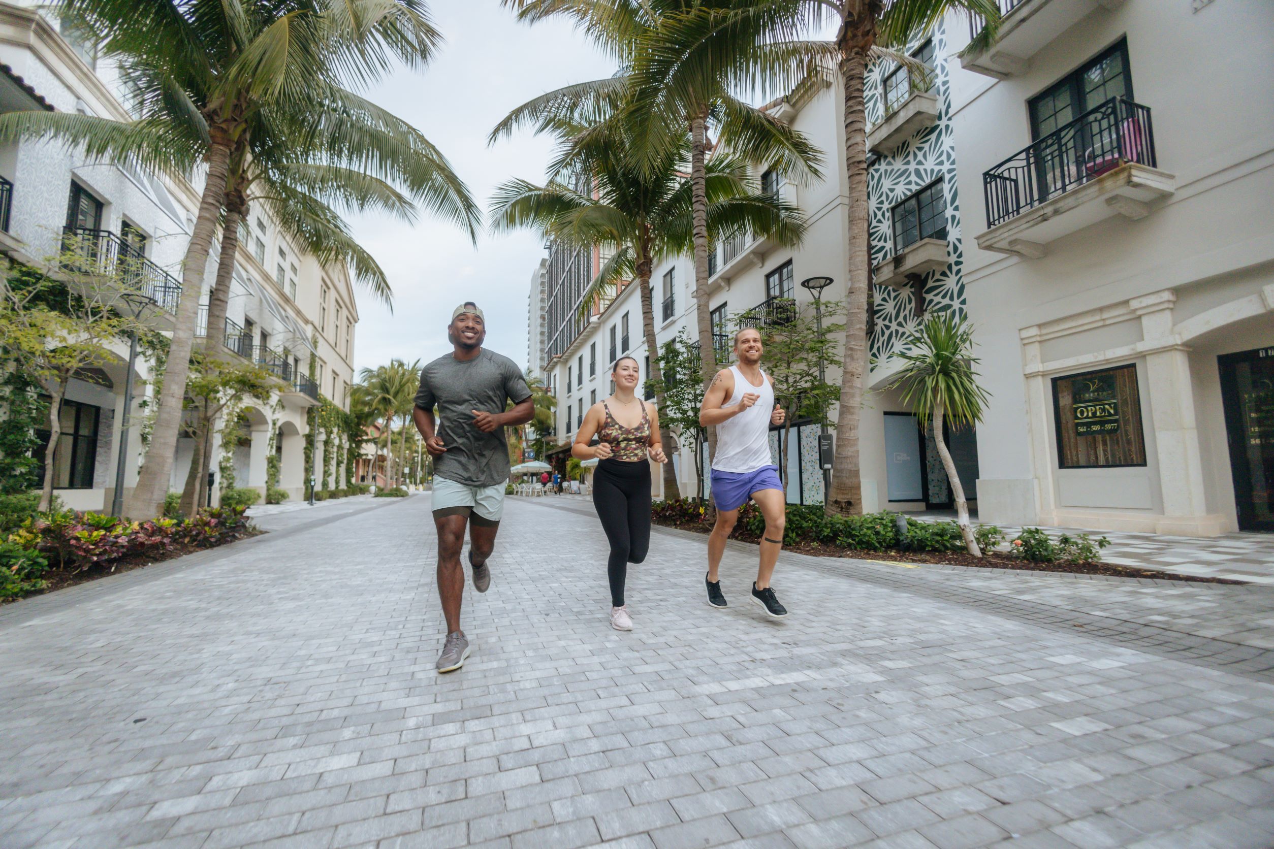 individuals running on Rosemary Avenue