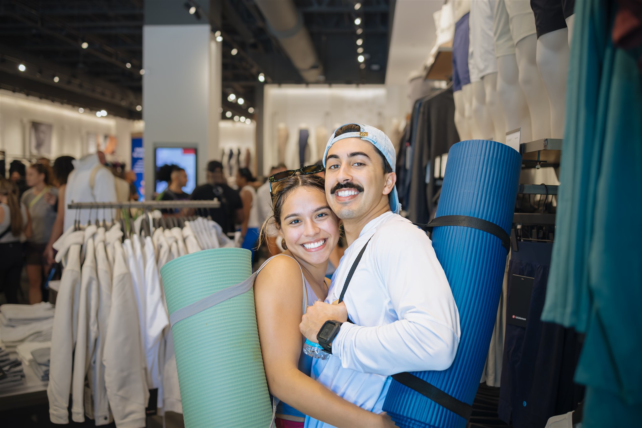 two people in lululemon store