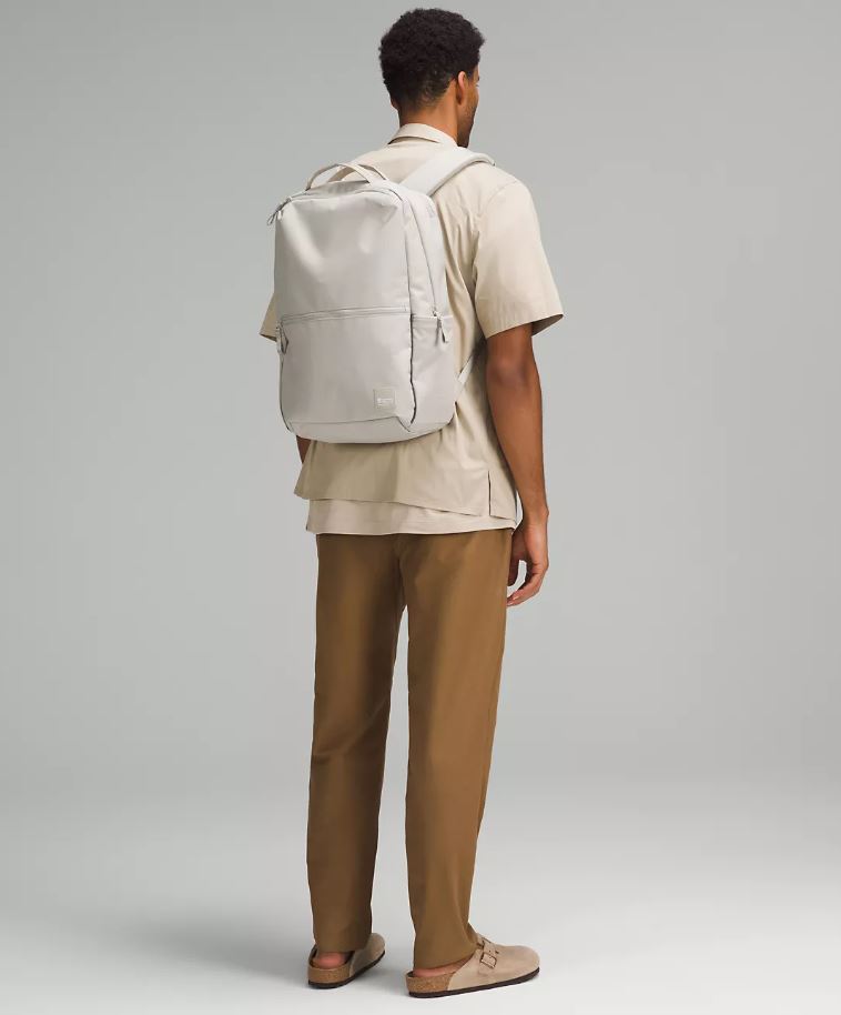 Man in a lululemon backpack