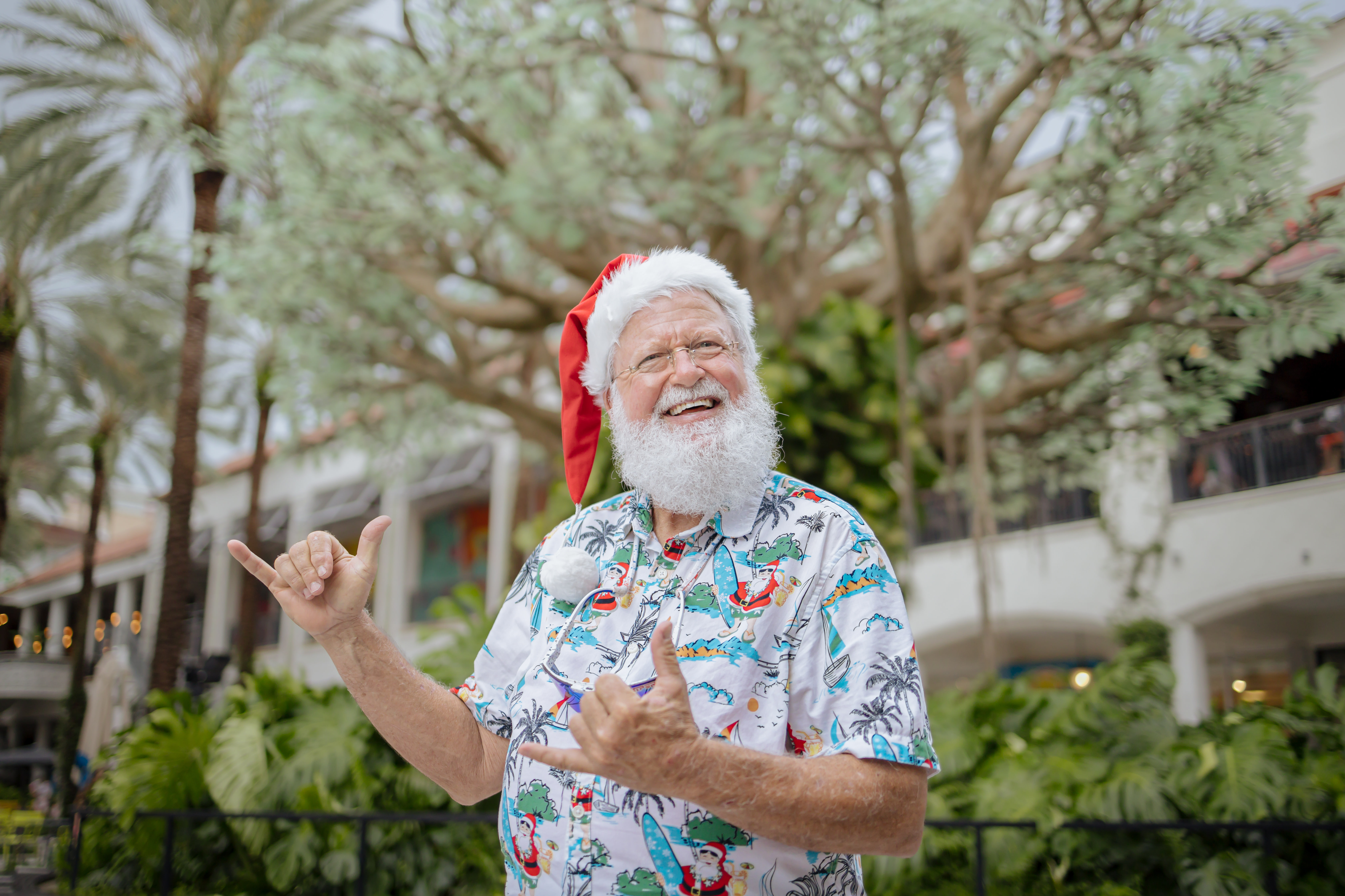 Santa during Christmas in July