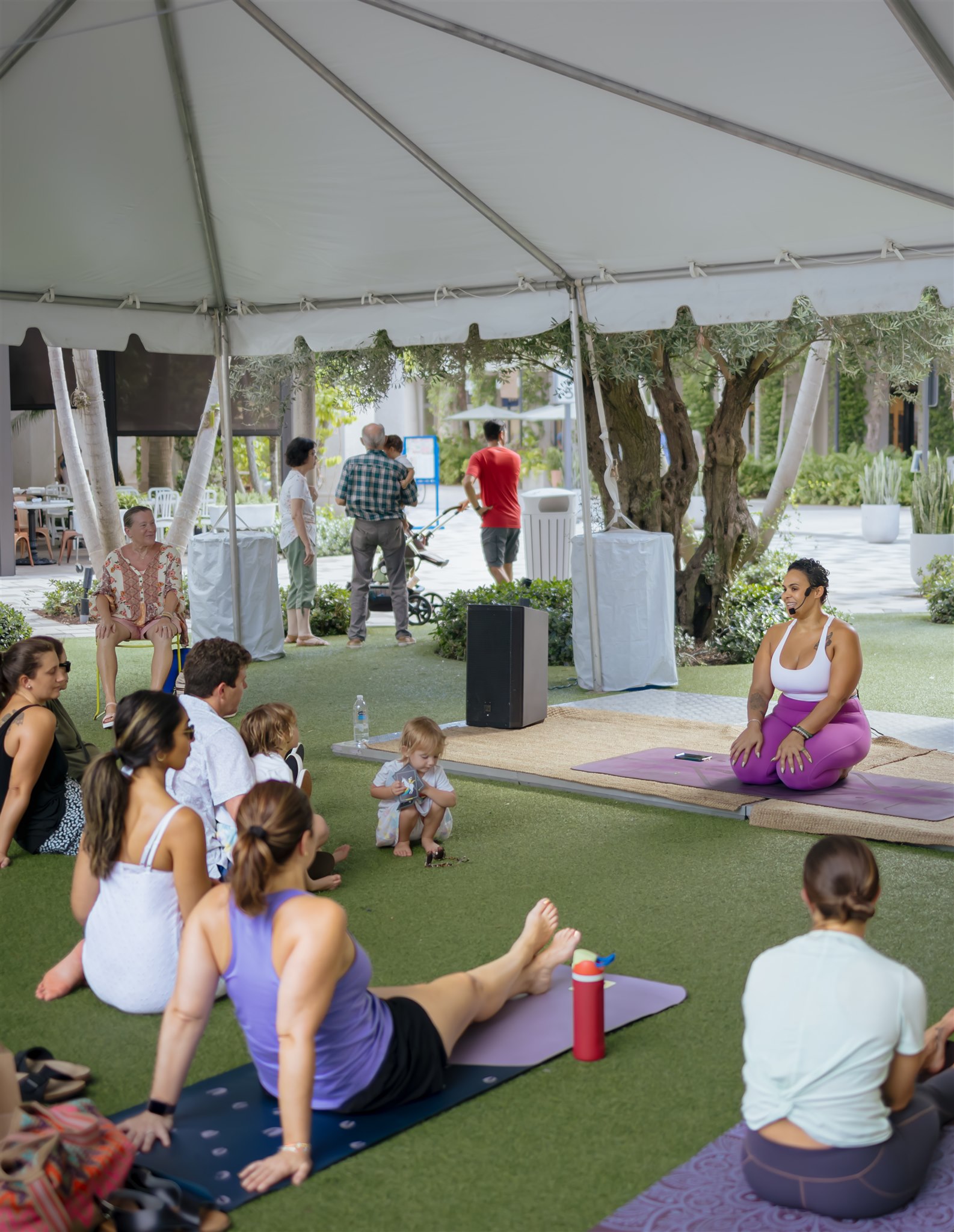 Groundwork class on the lawn