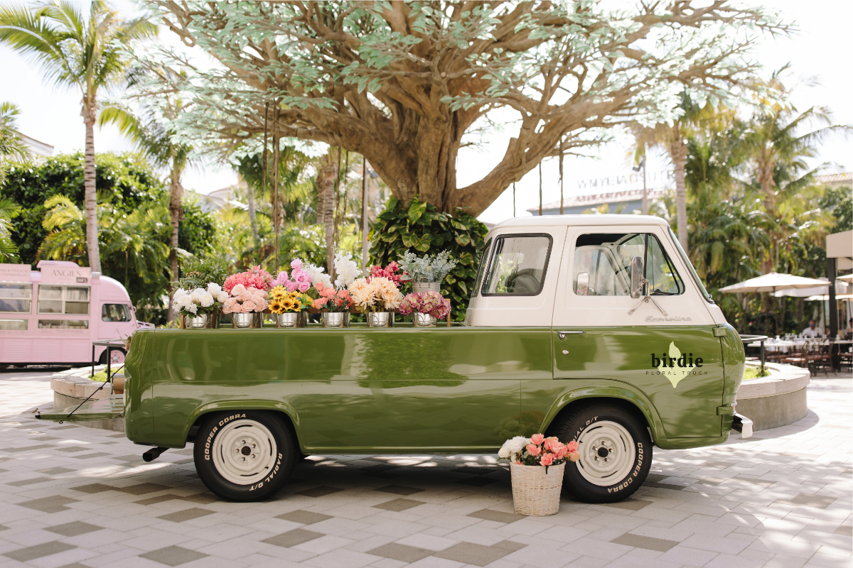 Birdie Floral Truck Pop Up at CityPlace