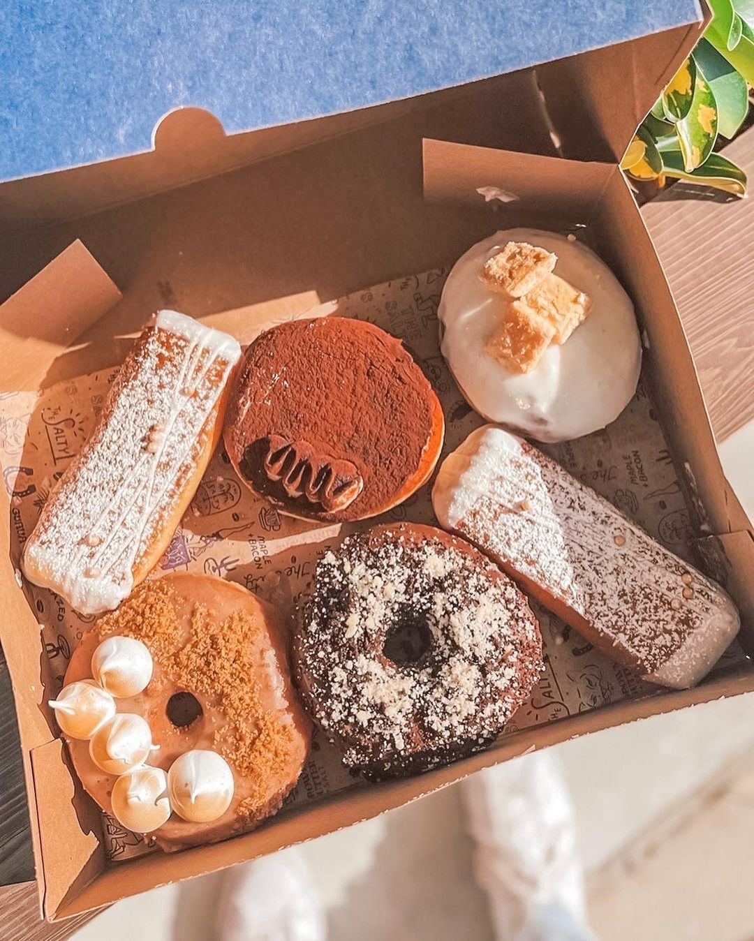 the Salty donut box