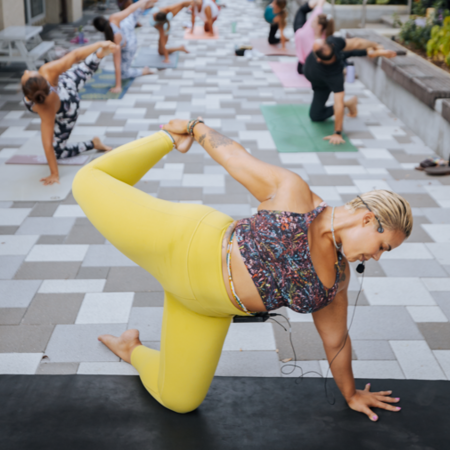 Woman doing yoga